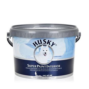 Краска в/д интерьерная HUSKY SUPER PAINT INTERIOR (2,25л) База С  Декарт