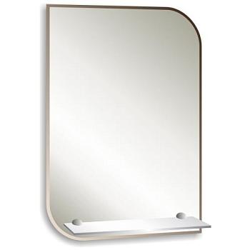 Зеркало для ванной комнаты прямоугольное настенное 495х685 мм с полкой Каприз-люкс