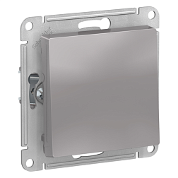 Выключатель 1-кл. с/у AtlasDesign 10А IP20 алюм. Schneider Electric, ATN000311